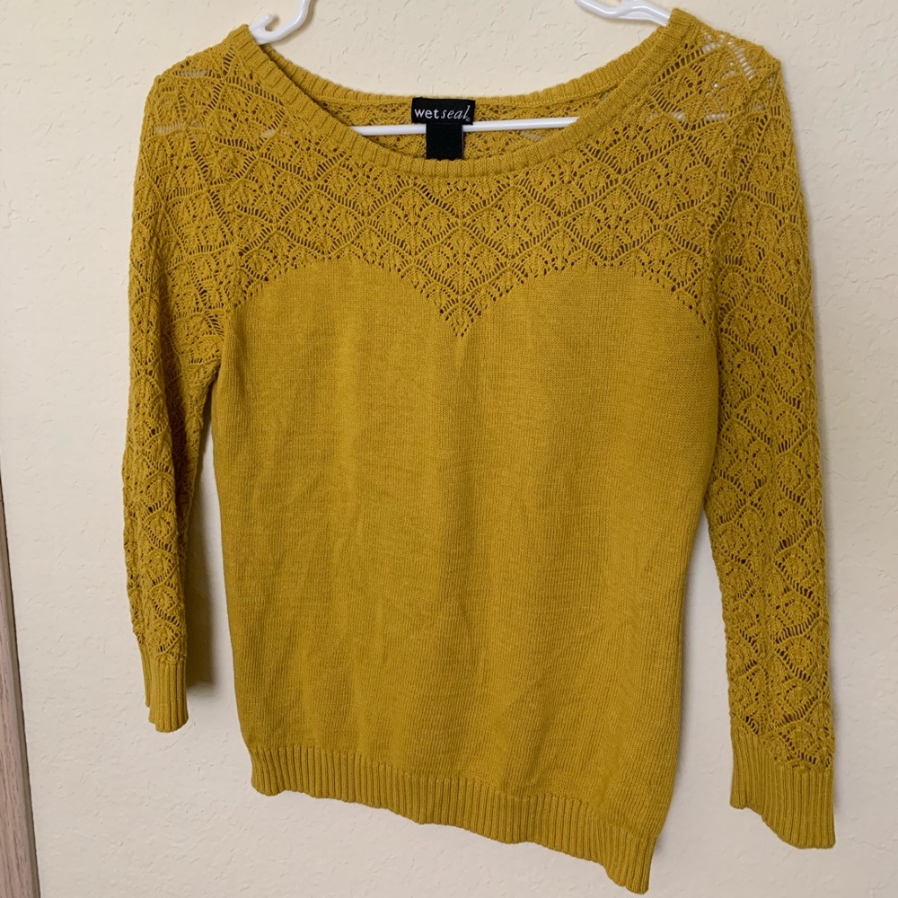 Yellow Wet seal sweater